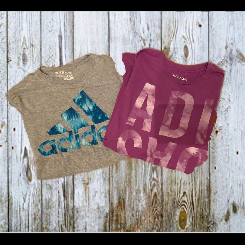 2 Adidas workout shirts